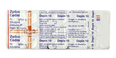 Depin 10mg Capsule 30'S - Angina