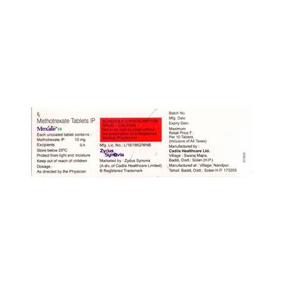 MEXATE 10 Tablet 10's - Cancer Oncology-Cyt