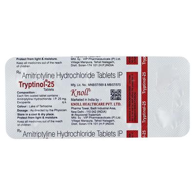 TRYPTINOL 25 TABLET 10'S - Depression-Ant