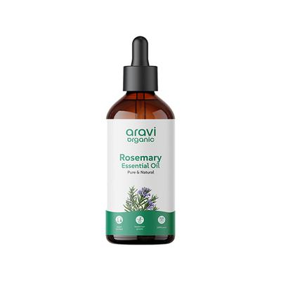 Aravi Organic 100% Pure Natural Rosemary Essential Oil For Hair Growth and Nourish Skin 100 ml - Essential Oils