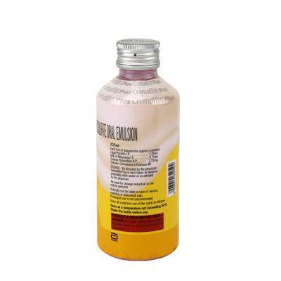 Cremaffin Plus Sugar Free Refreshing Flavour Syrup 225ml - Constipation-Lax