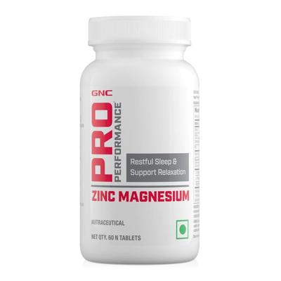 GNC Pro Performance Zinc Magnesium Tablet 60's - Calcium And Minerals