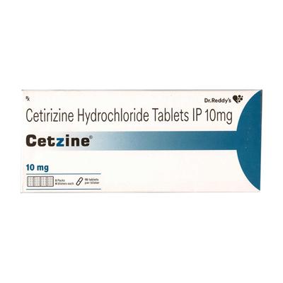 CETZINE 10mg Tablet 15's - Allergies-Ant