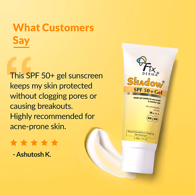 Fixderma Shadow Sunscreen SPF 50 + Gel Sun Screen Protector 40 gm - Body Sunscreen