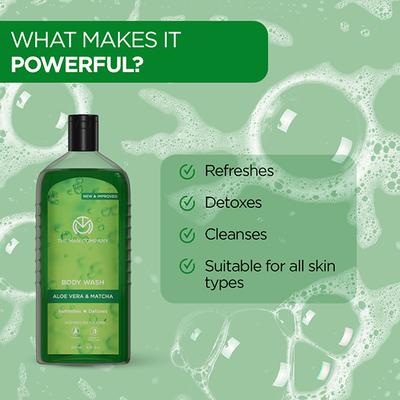 The Man Company Aloe Vera & Matcha Body Wash 200 ml - Shower Gels & Body Wash