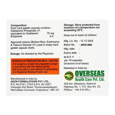 FLUCOVER Capsule 10's - Viral infections-Ant