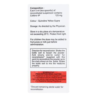 Cefrine 125mg Oral Suspension 30ml - Bacterial Infections-Cep