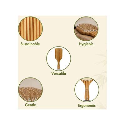Allure Bamboo Strip Paddle Hair Brush 1's - Hair Brushes