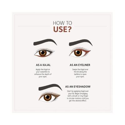 Soul Tree Ayurvedic Kajal Colour Kohl 009 Copper Tint with Orhanic Gree, Natural Pigments 3gm - Kajal & Kohls