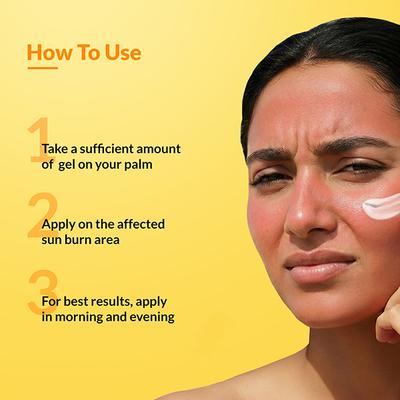 Fixderma Shadow Sun Burn Gel with 20% Aloe Vera Gel & Vitamin E Sunburn Cream for Face 75 gm - Face Packs