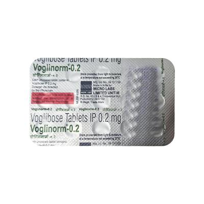 VOGLINORM 0.2 Tablet 15's - Diabetes-Ant