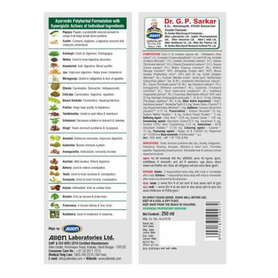 Allen Allenzyme No Added Sugar Liquid - Pineapple 450 ml - Personal Care (Ayush)