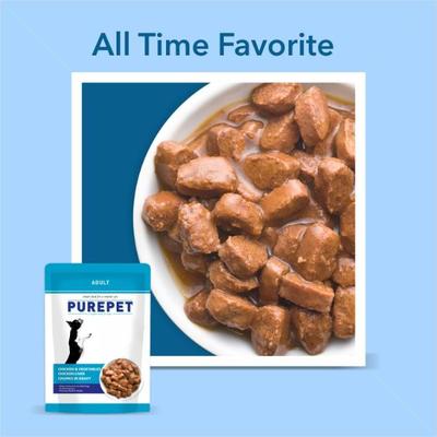 Purepet Chicken & Vegetables Chicken Liver Chunks In Gravy Dog (Pack of 24 x 70 g) 1.68 kg - Petfood