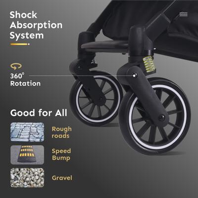 R for Rabbit Pocket Air Stroller - Black 1's - Baby Safety