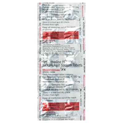 Montemac FX Tablet 10'S - Allergies-Ant