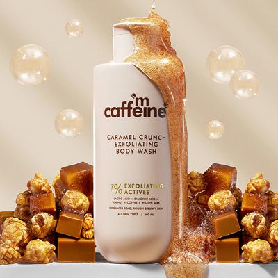 MCaffeine 7% Exfoliating Body Wash- 1% Salicylic 2% Lactic Acid, Shower Gel to Reduce Body Acne 300 ml - Shower Gels & Body Wash