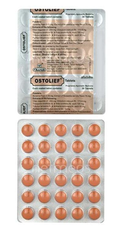 Ostolief Tablet 30'S - Pain Relief (Ayush)