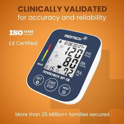 MedTech Fully Automatic Digital BP Monitor - BP18 - Blood Pressure Monitor Device