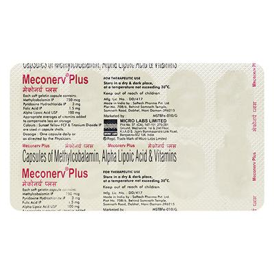 Meconerv Plus Capsule 10'S - Supplements-Vam