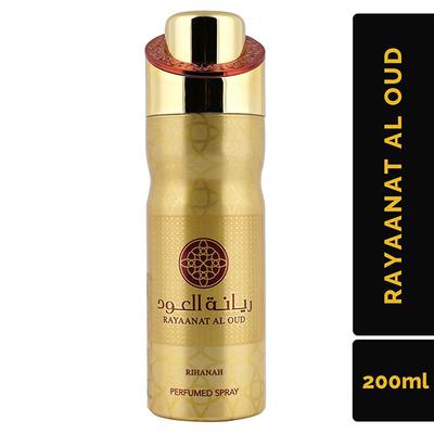 RIHANAH Rayaanat Al Oud Deodorant for Men 200 ml - Men Deodorants/Roll-Ons