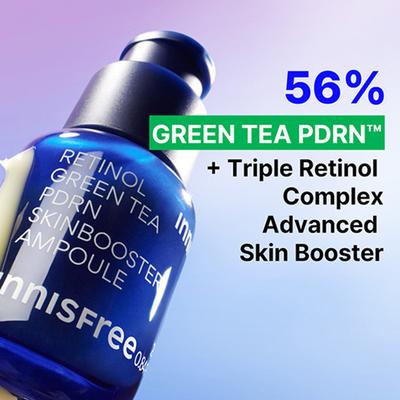 Innisfree Retinol Green Tea PDRN Skinbooster Ampoule 30 ml - Face Serum