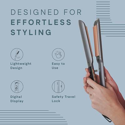 Winston Hair Crimper with Adjustable Temperature -Perfect for All Hair Types - 1 Year Warranty 500 gm - Multi-Stylers