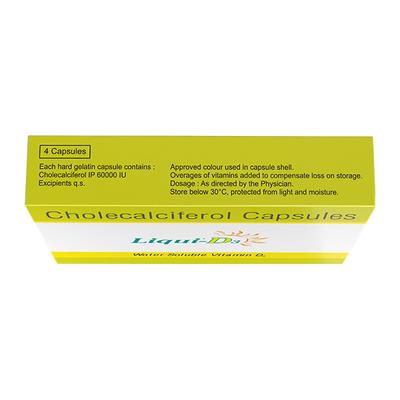 Liqui D3 60000IU Capsule 4'S - Supplements-Vit