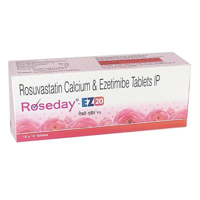 ROSEDAY EZ 20 Tablet 10's - High Cholesterol-Dys
