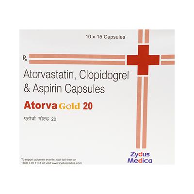 ATORVA GOLD 20mg Capsule 15's - Blood Clot-Ant