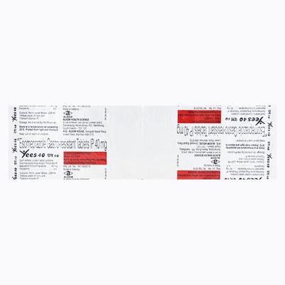 Yees 40mg Tablet 15'S - Ulcer/Reflux/Flatulence-Aaa