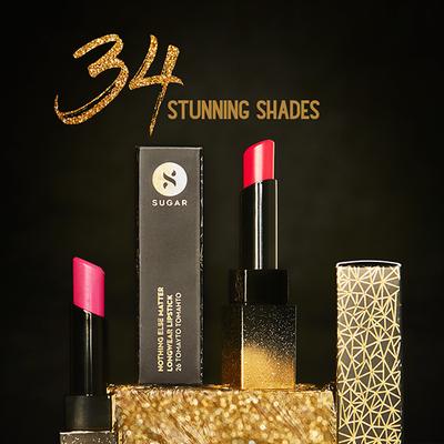 SUGAR Cosmetics Nothing Else Matter Longwear Lipstick - 31 Simmer Brown (Milk Chocolate Brown/Almond Brown) 3.2 gm - Lipsticks