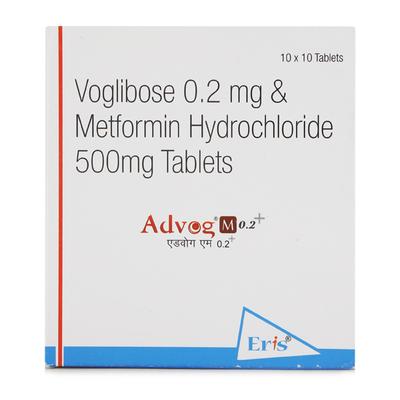 Advog M 0.2+ Tablet 10'S - Diabetes-Ant
