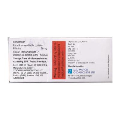 BILAHIST Tablet 10's - Allergies-Ant