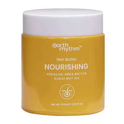 Earth Rhythm Kukui Nut, Shea Butter & Hibiscus Hair Butter 100ml - Hair Masks & Packs