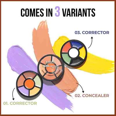 Insight Cosmetics Pro Concealer Palette Shade Corrector 15 gm - Concealer