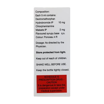 Zerotuss D Sugar Free Syrup 100ml - Cough And Cold-Cou