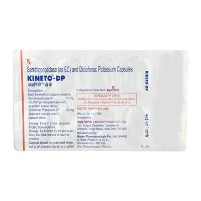 Kineto DP Capsule 10'S - Pain relief-Nsa
