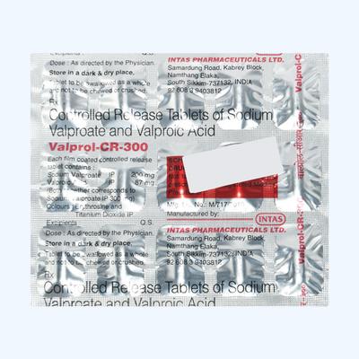 Valprol CR 300mg Tablet 15'S - Epilepsy/Convulsion-Ant