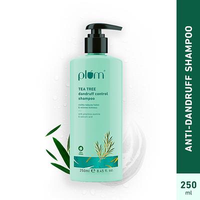 Plum Tea Tree Dandruff Control Shampoo I With Tea Tree Oil, Propanediol Caprylate 250 ml - Shampoos