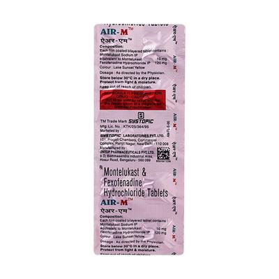 AIR M Tablet 10's - Allergies-Ant