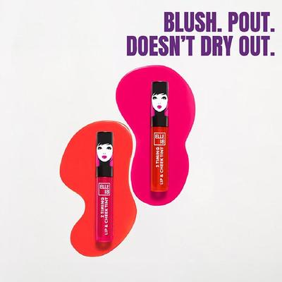 Elle18 2 Timing Lip and Cheek Tint Candyfloss 4 ml - Liquid Lipsticks