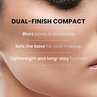 Lakme Xtraordin-airy Compact, 2 In 1 Compact + Foundation, Lightweight, SPF17, 05 Beige Honey, 9 gm - Compact Powder