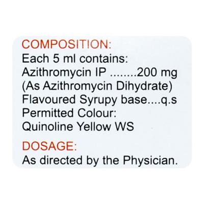 ZATHRIN 200 Readymix Oral Suspension 15ml - Bacterial Infections-Mac