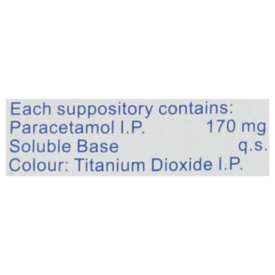 NEOMOL 170 Anal Suppositories 5's - Pain relief-Nsa