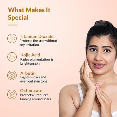 Fixderma Skarfix-Plus Cream with Kojic Acid for Hyperpigmentation, Melasma & Acne Scars (15 g) - Lotions & Creams