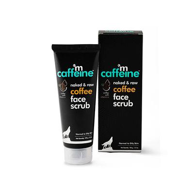 mCaffeine Naked & Raw Tan Removal Coffee Face Scrub 100 gm - Face Scrubs