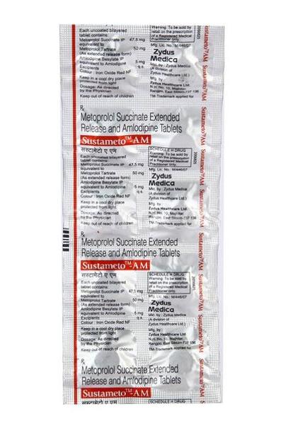 Sustameto AM Tablet 10'S - Hypertension-Cal
