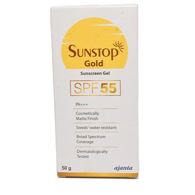 SUNSTOP GOLD SPF 55 PA+++ Sunscreen Gel 50gm - Sunscreen Preparations-Emo