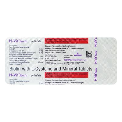 H Vit Forte Tablet 10'S - Supplements-Vam