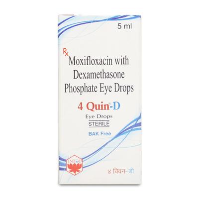 4 QUIN D Eye Drops 5ml - Eye Infections-Eaa